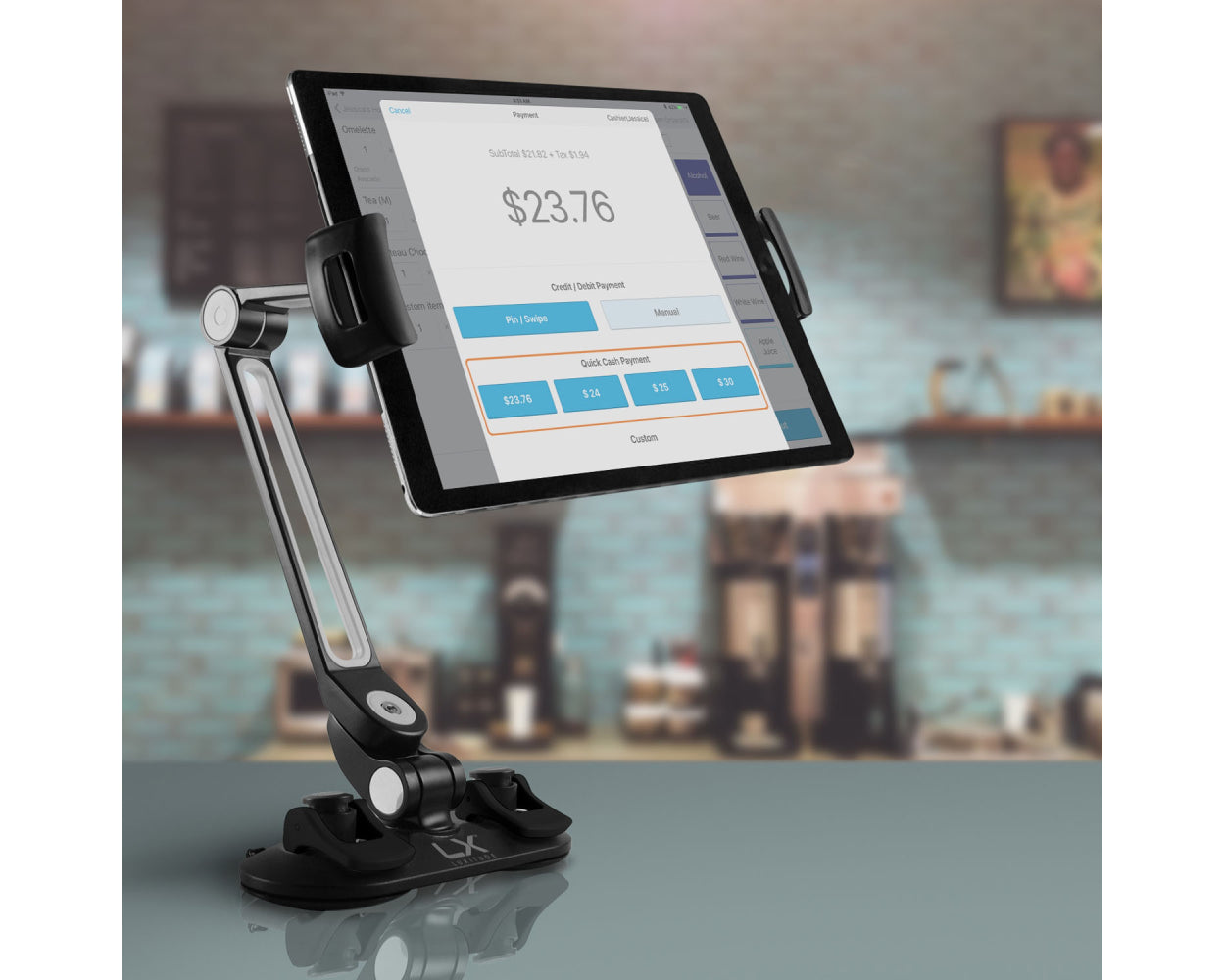 Luxitude Tablet & Phone Holder/ Stand, Perfect for Smart Phones, E-Readers, Nintendo Switch & Tablets, Permanent of Temporary Mounting Solution