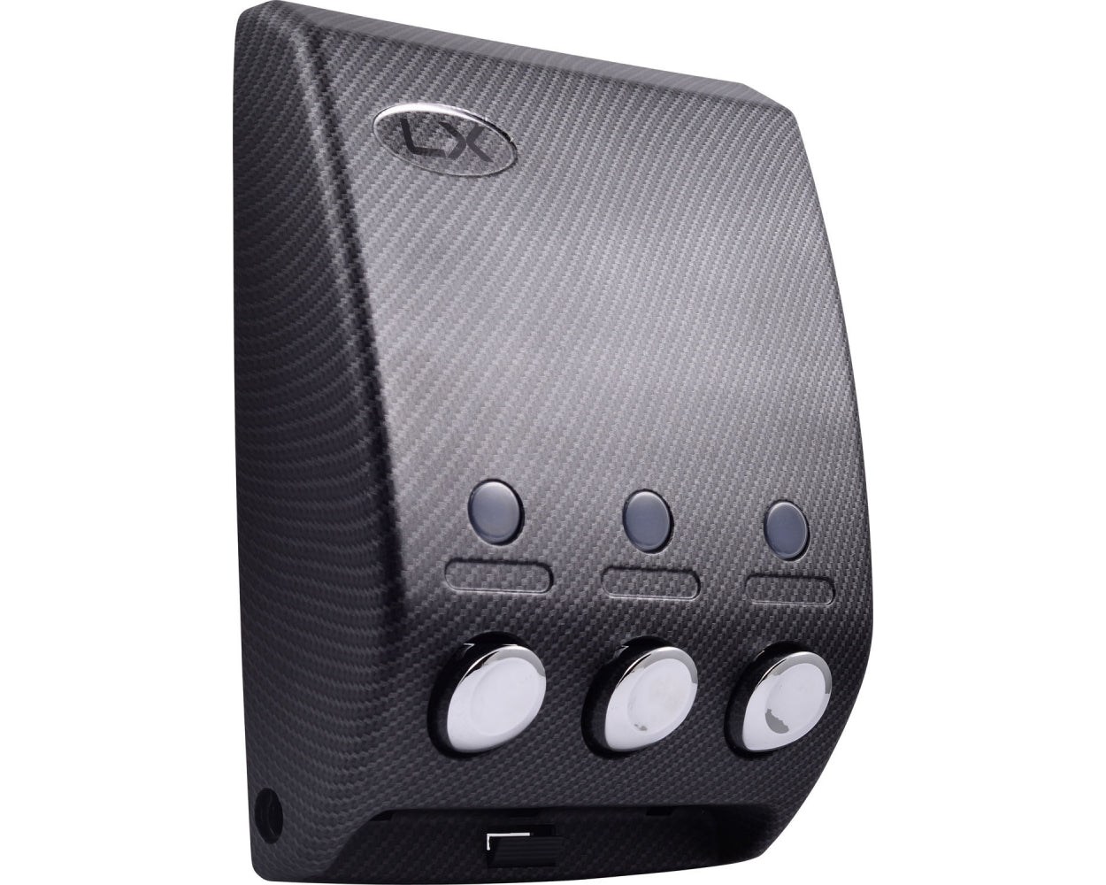Luxitude Three Chamber Shower Soap Dispenser in Sleek Carbon Fiber Design, Great for Soap, Shampoo, Body Lotion, Conditioner, Shower Gels