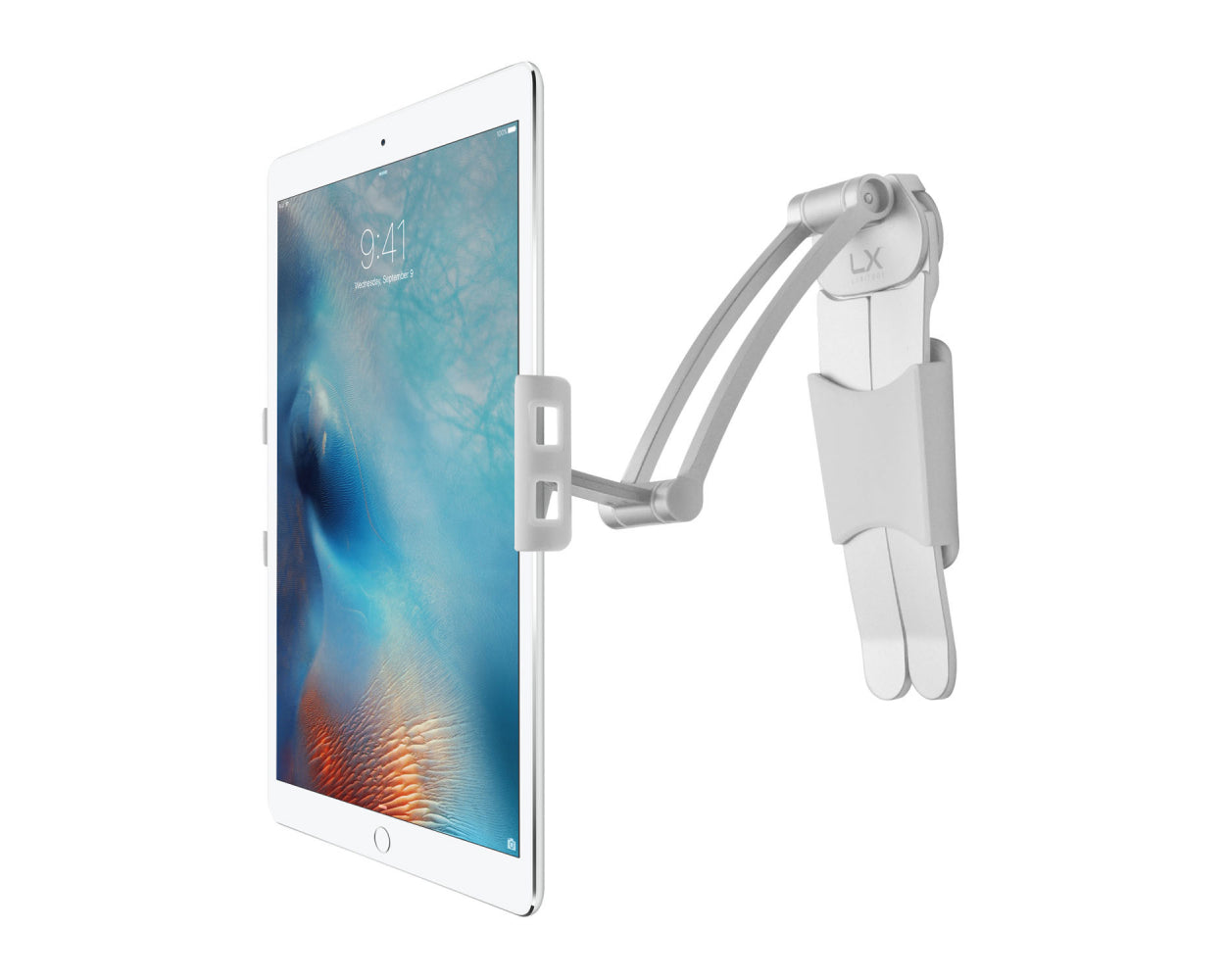 Luxitude 2-in-1 Tablet & Phone Holder/ Stand, Perfect for Smart Phones, E-Readers, Nintendo Switch & Tablets, Permanent or Temporary Mounting Solution