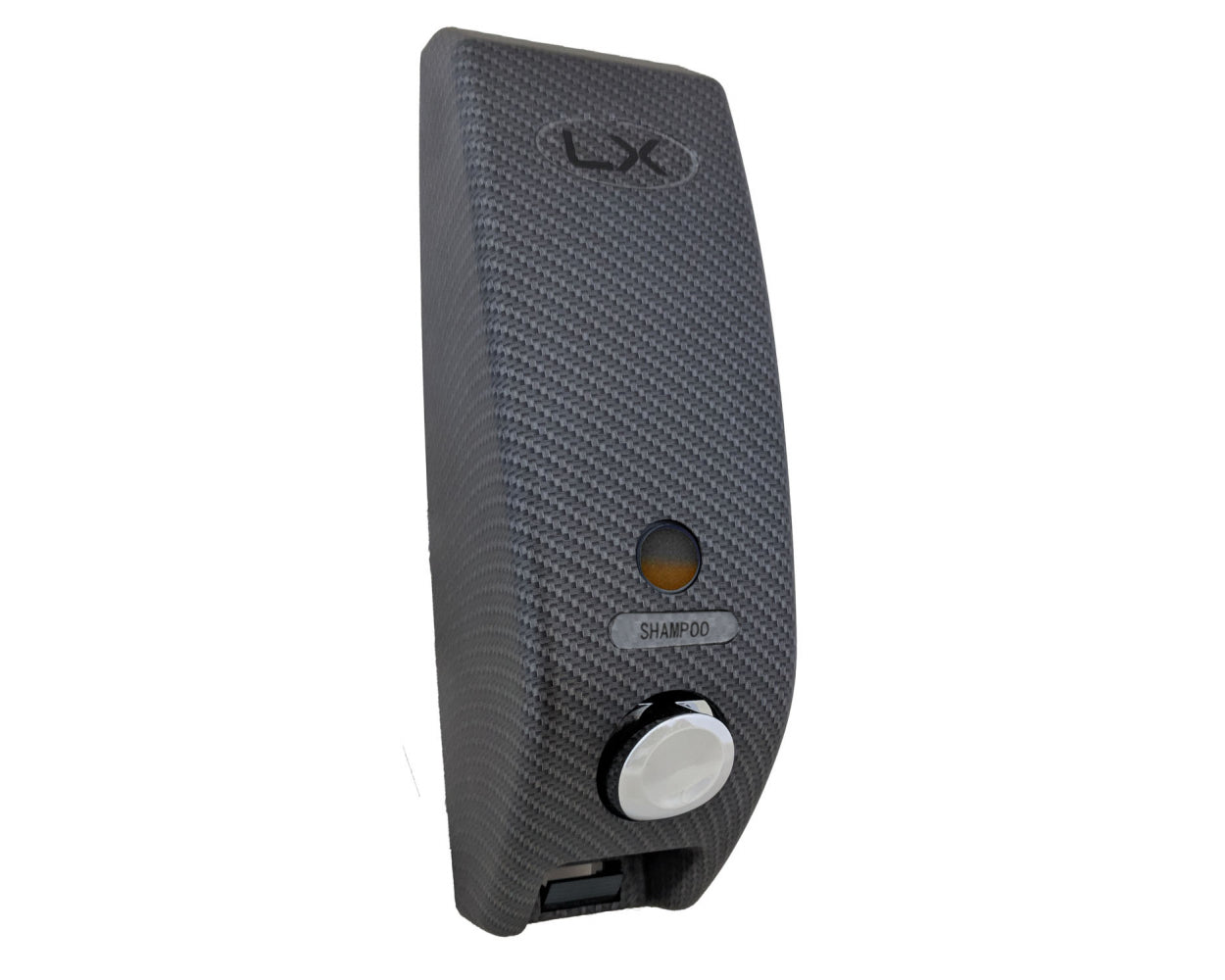 Luxitude One Chamber Shower Soap Dispenser in Sleek Carbon Fiber Design, Great for Soap, Shampoo, Body Lotion, Conditioner, Shower Gels