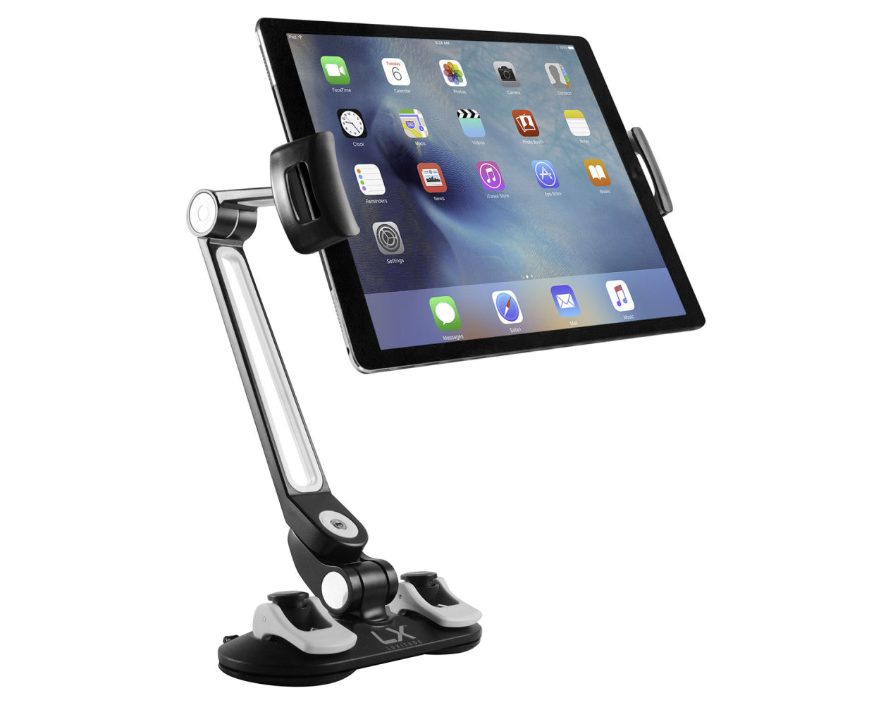 Luxitude Tablet & Phone Holder/ Stand, Perfect for Smart Phones, E-Readers, Nintendo Switch & Tablets, with suction cup base